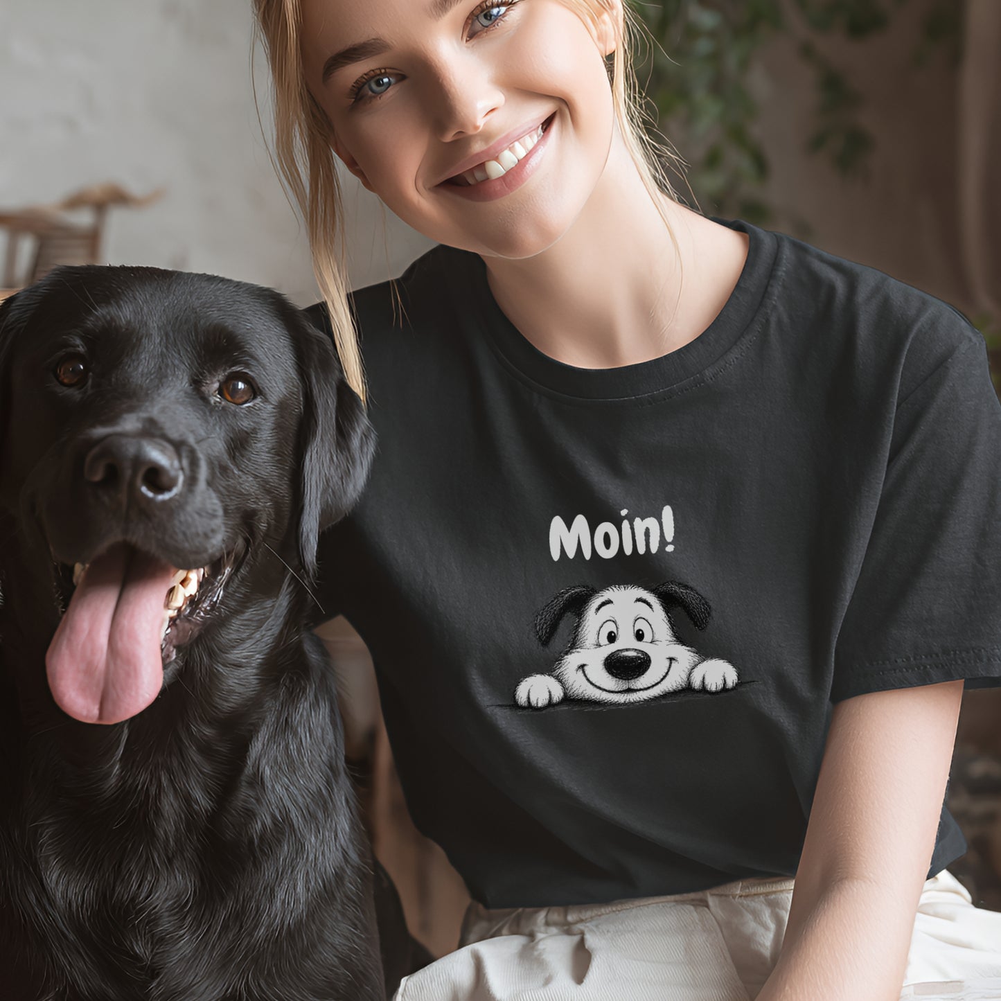 Moin! - Premium T-Shirt Modern Fit Weich & Leicht