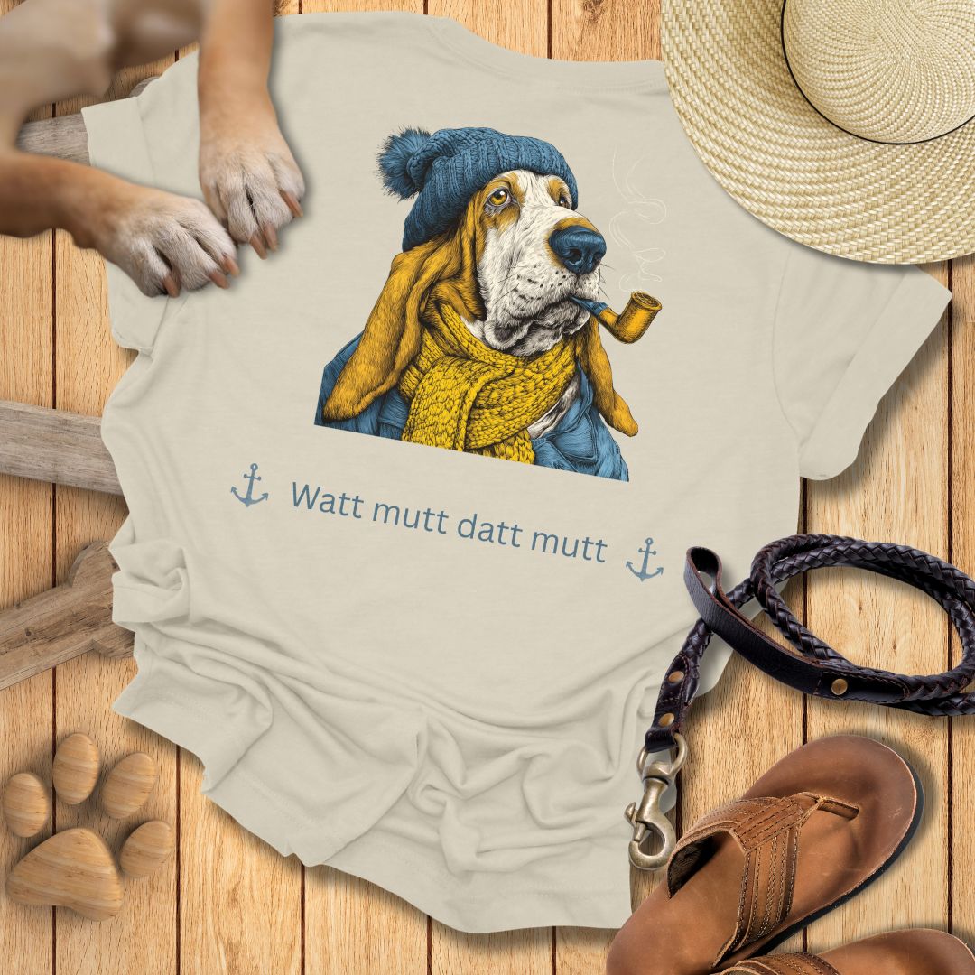 Watt mutt datt mutt - Beidseitig bedrucktes T-Shirt Unisex Slim Fit