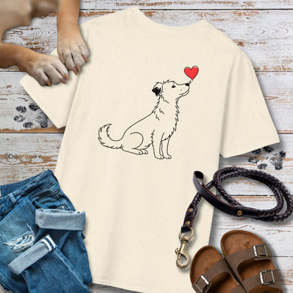 Herzenshunde - Unikat auf vier Pfoten - Vorne & Hinten - T-Shirt Unisex Classic Fit - Bequemer Klassiker