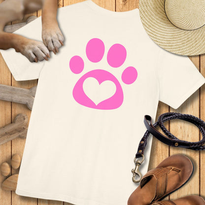 Love in Pink - Vorne & Hinten - T-Shirt Unisex Modern Fit Premium Qualität