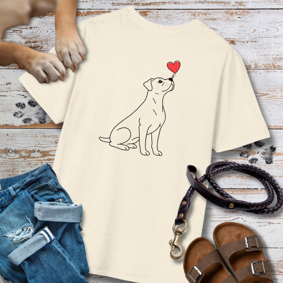 Herzenshunde - Boxer - Vorne & Hinten - T-Shirt Unisex Classic Fit - Bequemer Klassiker