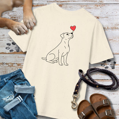Herzenshunde - Boxer - Vorne & Hinten - T-Shirt Unisex Classic Fit - Bequemer Klassiker