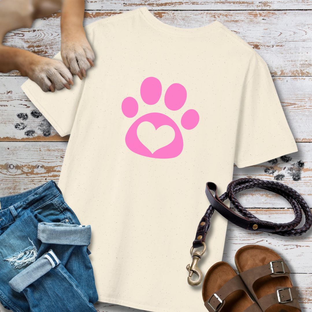Love in Pink - Nur Hinten - T-Shirt Unisex Classic Fit - Bequemer Klassiker