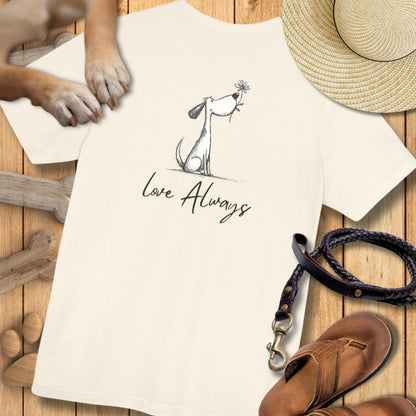 Love Always -  Vorne & Hinten - T-Shirt Unisex Modern Fit - Weich & Leicht