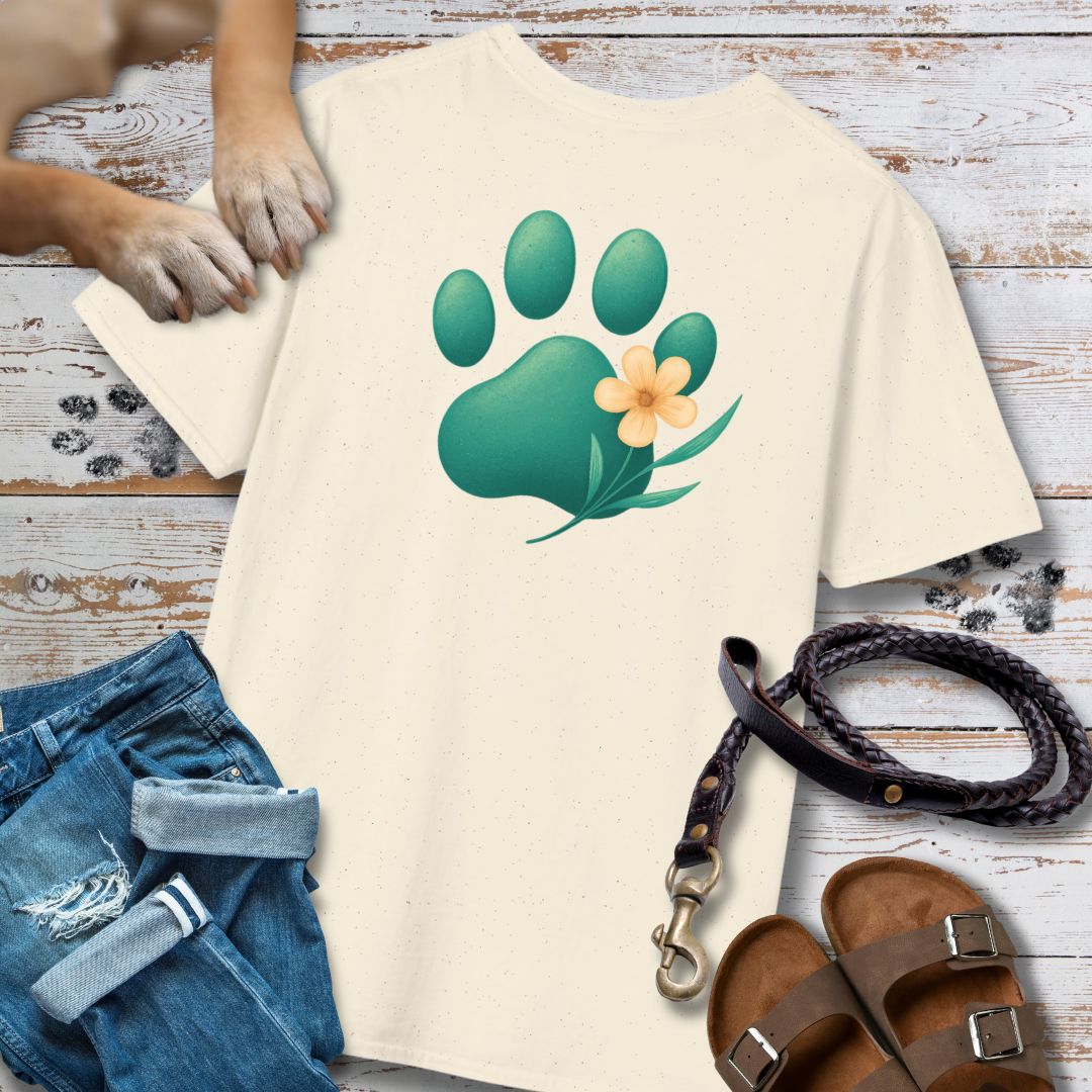 T-Shirt des Monats März "Frühlingspfote" - T-Shirt Unisex Classic Fit - Bequemer Klassiker