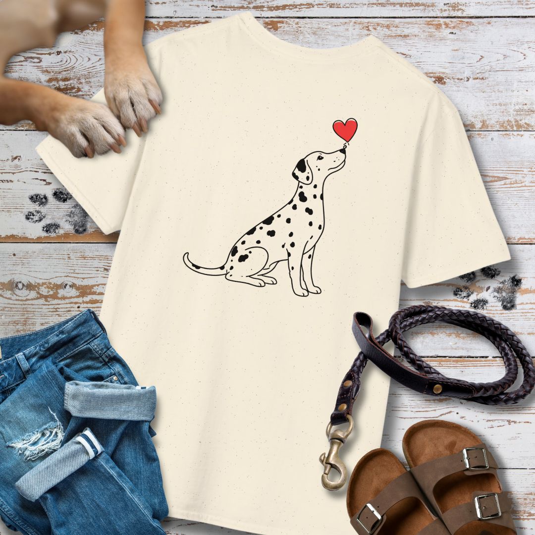 Herzenshunde - Dalmatiner - Vorne & Hinten - T-Shirt Unisex Classic Fit - Bequemer Klassiker