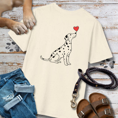 Herzenshunde - Dalmatiner - Vorne & Hinten - T-Shirt Unisex Classic Fit - Bequemer Klassiker