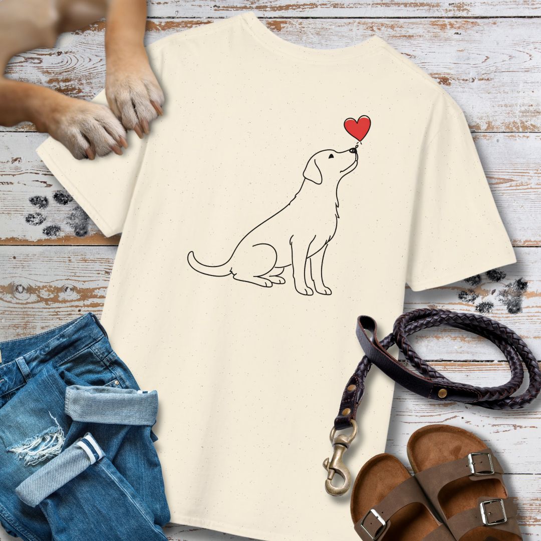 Herzenshunde - Labrador - Vorne & Hinten - T-Shirt Unisex Classic Fit - Bequemer Klassiker
