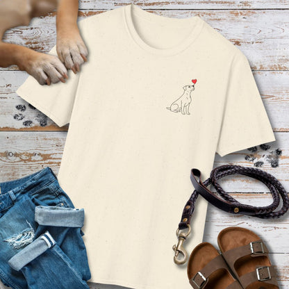 Herzenshunde - Boxer - Vorne & Hinten - T-Shirt Unisex Classic Fit - Bequemer Klassiker