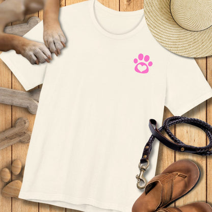 Love in Pink - Vorne & Hinten - T-Shirt Unisex Modern Fit Premium Qualität