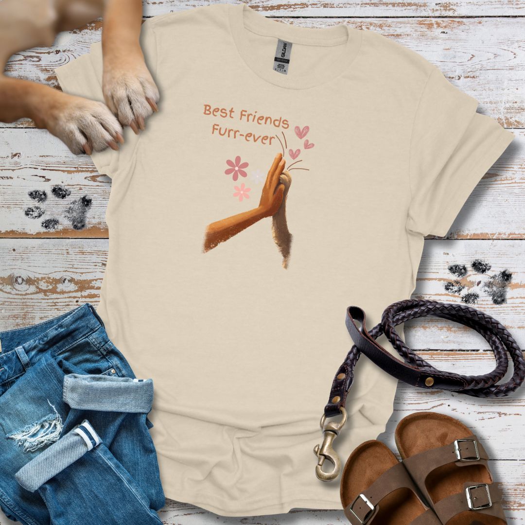 Best Friends Furr-ever - High Five - T-Shirt Unisex Relaxed Fit