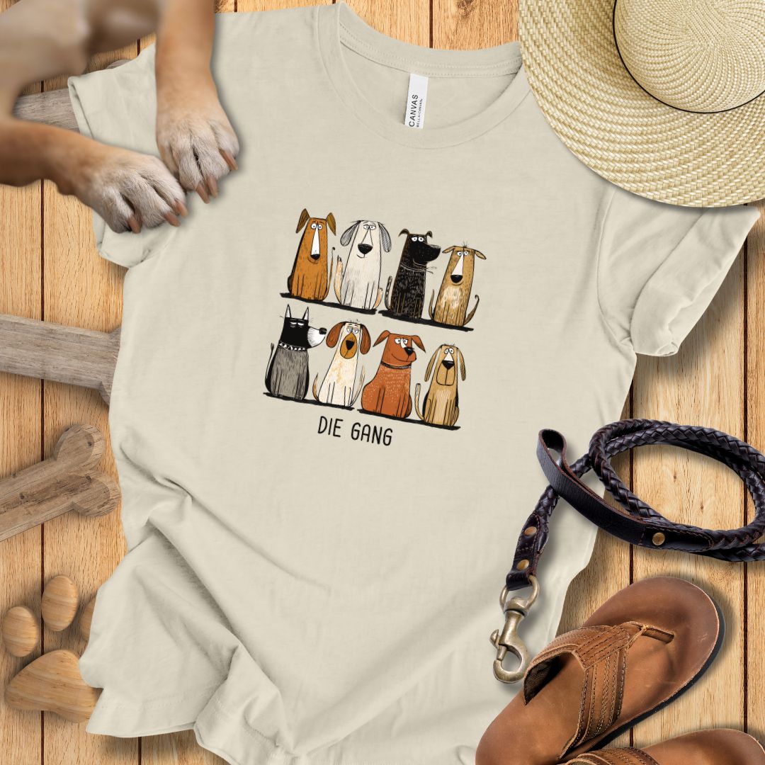 Acht Hunde "Die Gang" - T-Shirt Unisex Modern Fit - Weich & Leicht