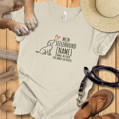 Mein Seelenhund Personalisierbar - T-Shirt Unisex Modern Fit - Weich & Leicht