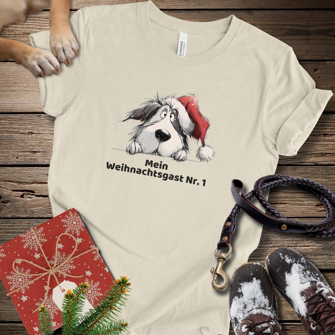 T-Shirt des Monats Dezember "Mein Weihnachtsgast Nr. 1" - T-Shirt Unisex Modern Fit - Weich & Leicht