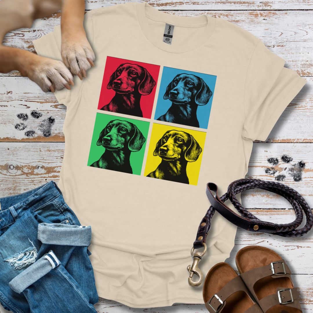Pop Art Dackel - T-Shirt Unisex Relaxed Fit