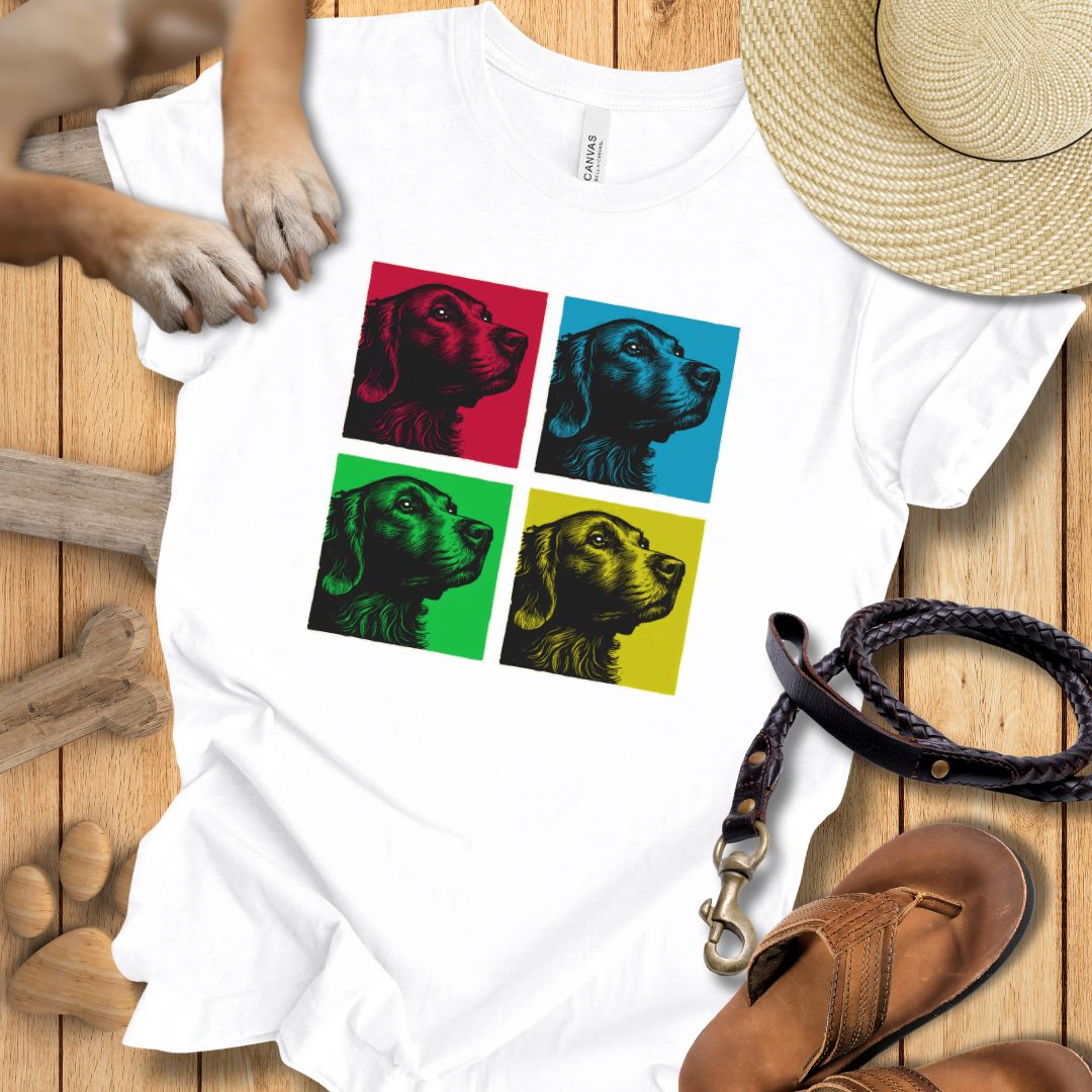 Pop Art Golden Retriever - T-Shirt Unisex Modern Fit - Weich & Leicht