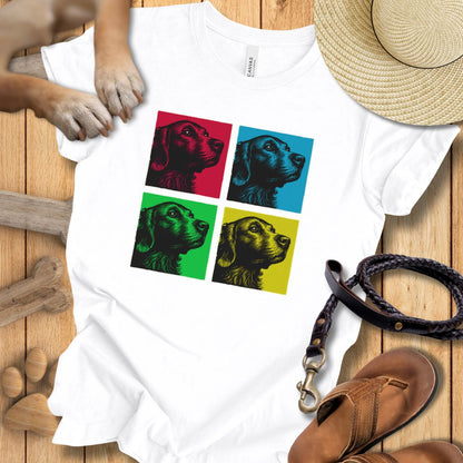 Pop Art Golden Retriever - T-Shirt Unisex Modern Fit - Weich & Leicht