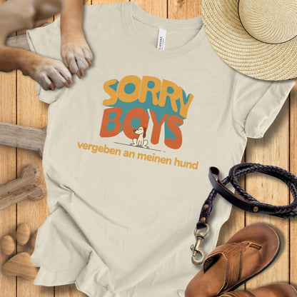 Sorry Boys - Vergeben an meinen Hund - T-Shirt Damen Modern Fit - Weich & Leicht
