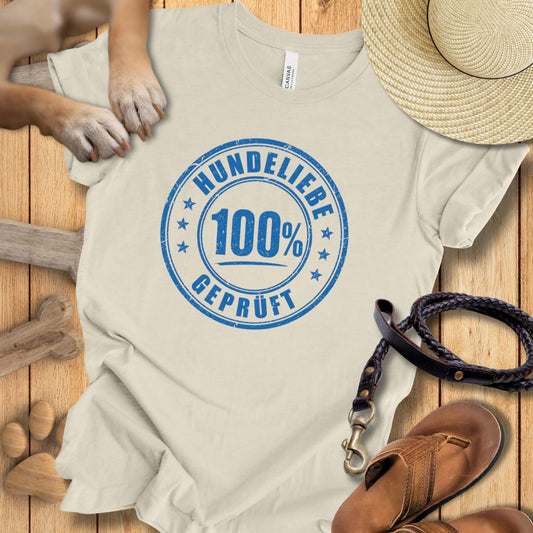 100% Hundeliebe - T-Shirt Unisex Modern Fit - Weich & Leicht