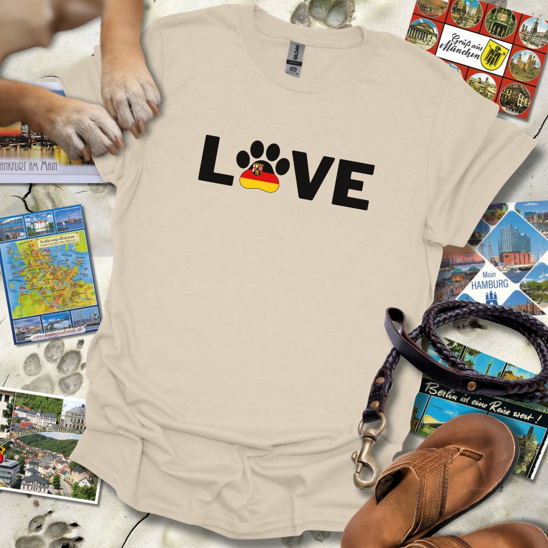 Love Pfote - Rheinland-Pfalz - T-Shirt Unisex Relaxed Fit