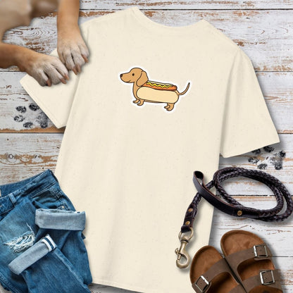 Hot Dog Dackel - Vorne & Hinten - T-Shirt Unisex Classic Fit - Bequemer Klassiker
