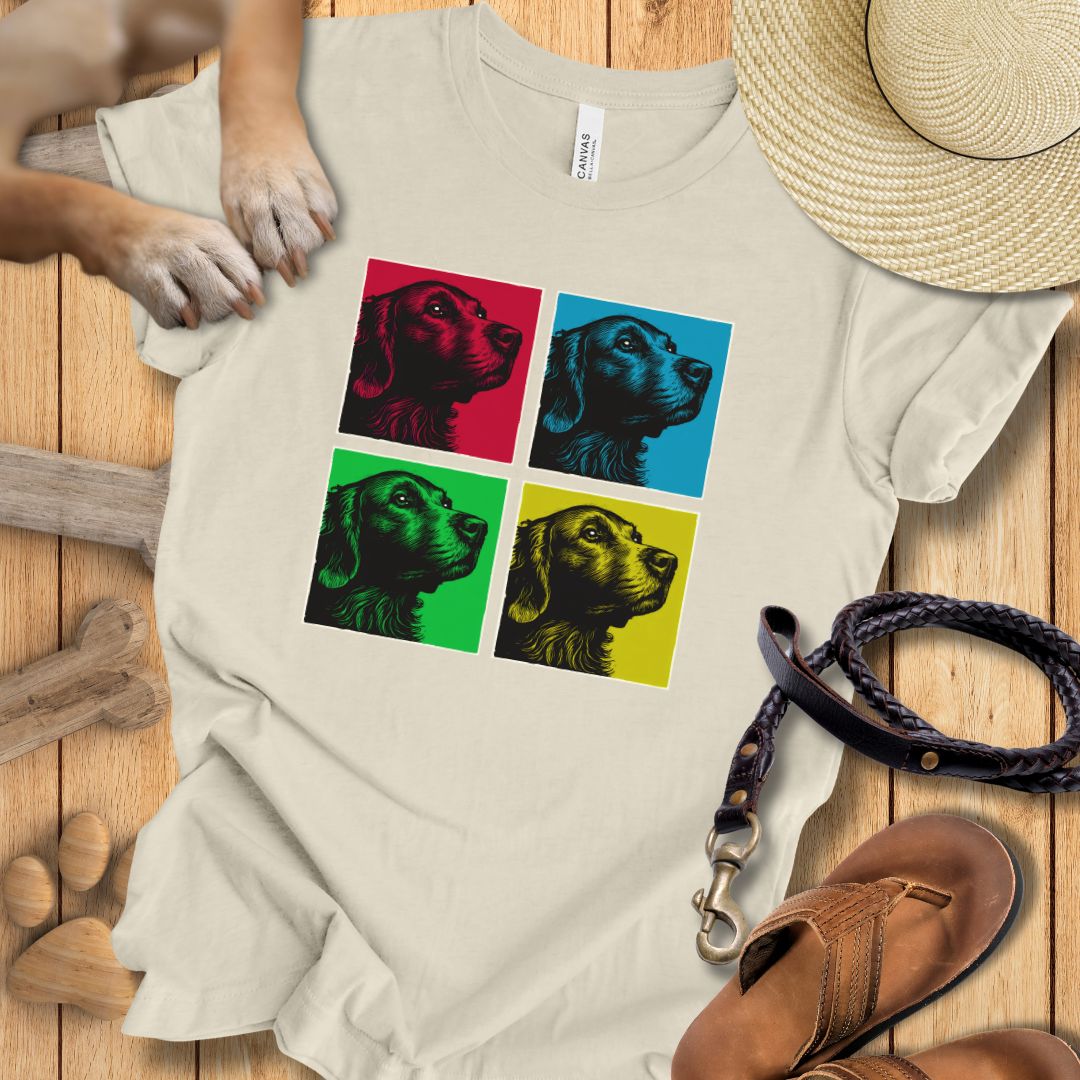 Pop Art Golden Retriever - T-Shirt Unisex Modern Fit - Weich & Leicht