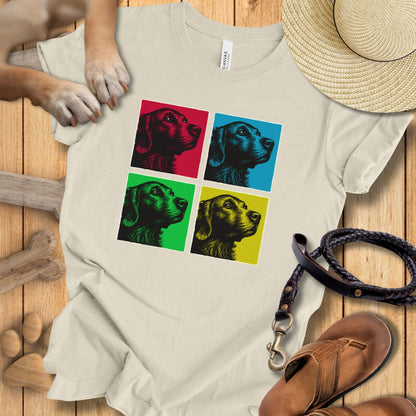 Pop Art Golden Retriever - T-Shirt Unisex Modern Fit - Weich & Leicht