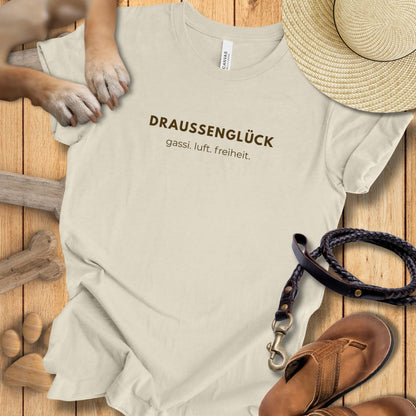DRAUSSENGLÜCK - T-Shirt Unisex Modern Fit - Weich & Leicht