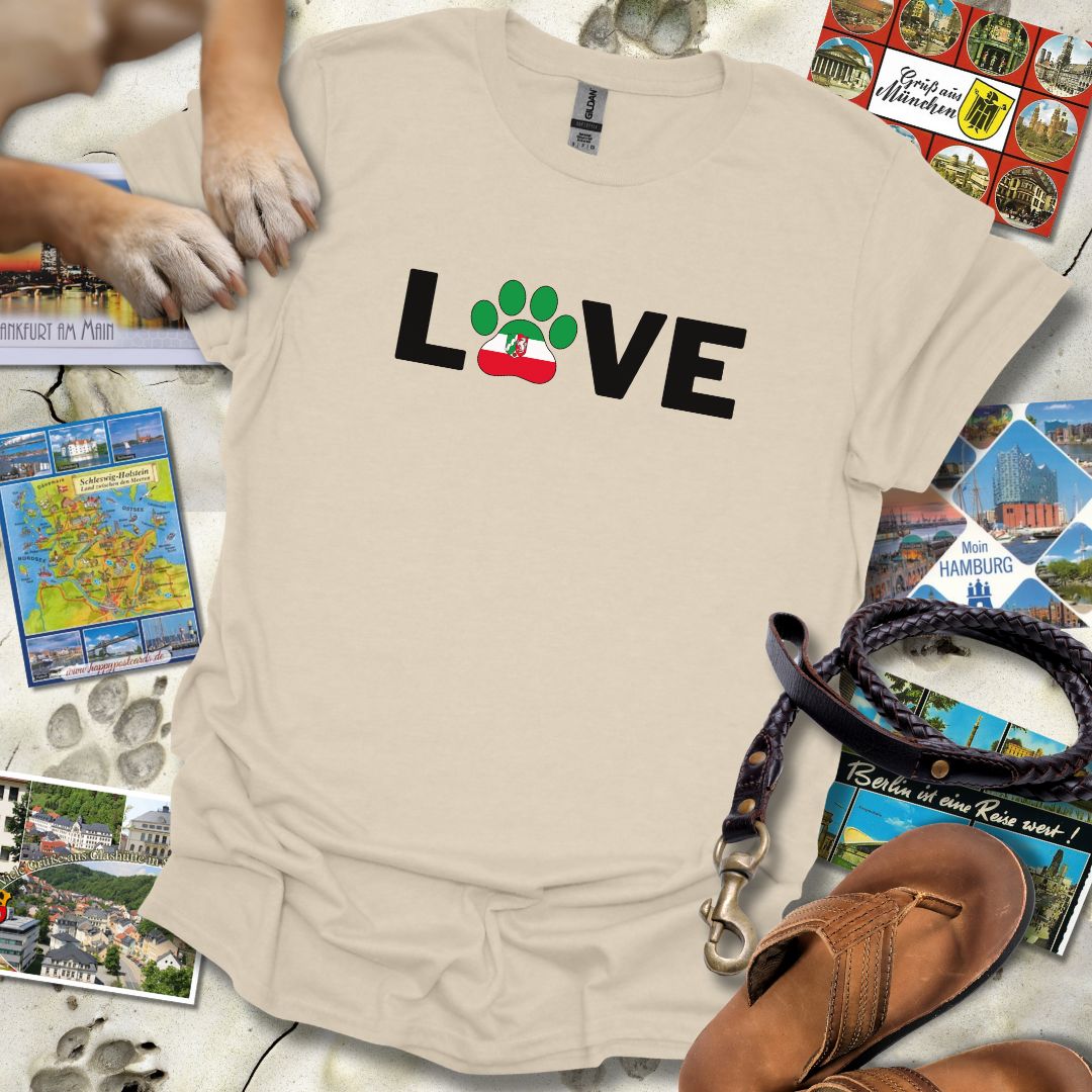 Love Pfote - Nordrhein-Westfalen - T-Shirt Unisex Relaxed Fit