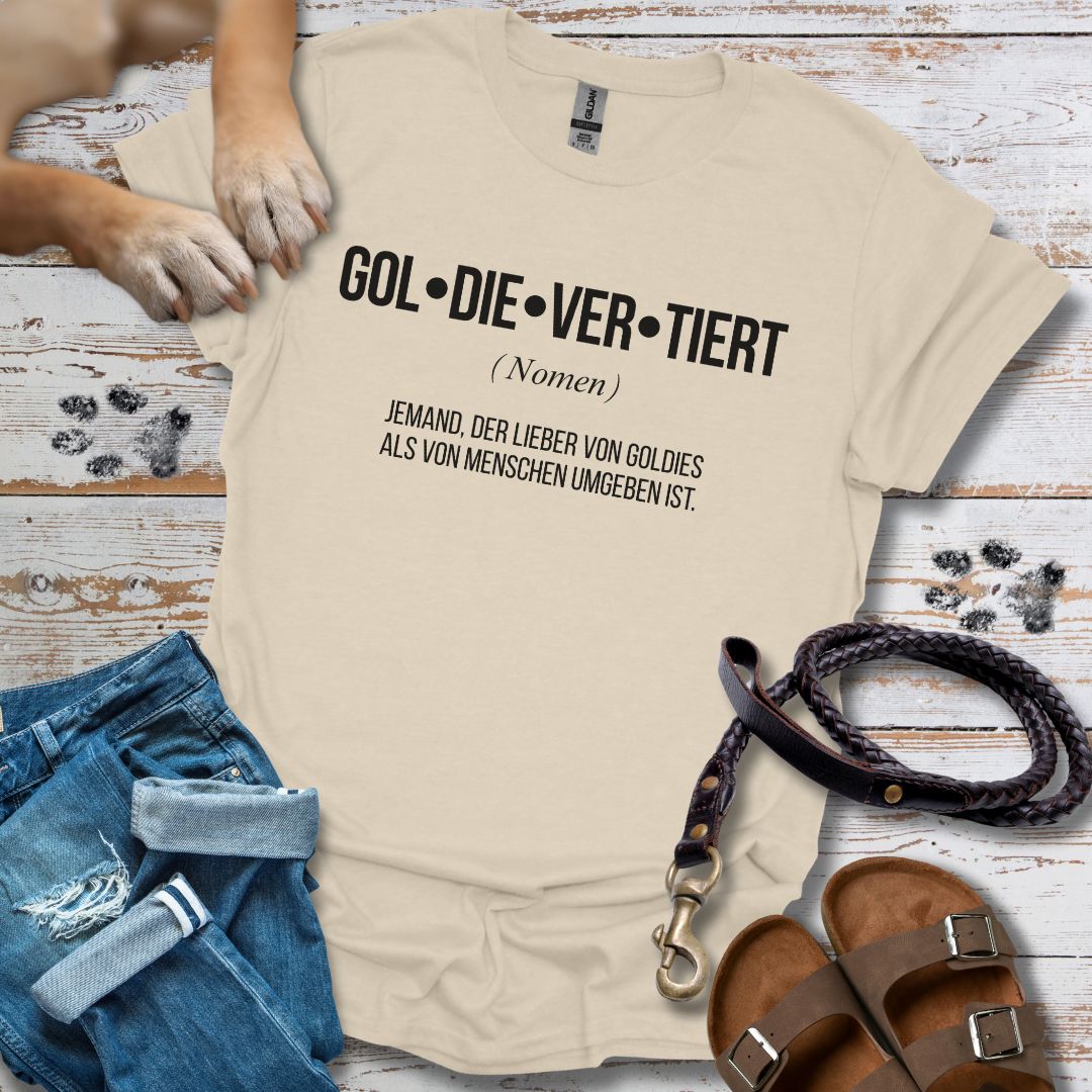 Gol-die-ver-tiert - Golden Retriever - T-Shirt Unisex Classic Fit - Bequemer Klassiker