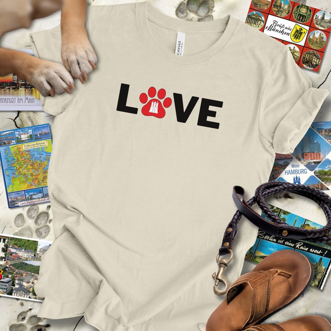 Love Pfote - Hamburg - T-Shirt Unisex Slim Fit