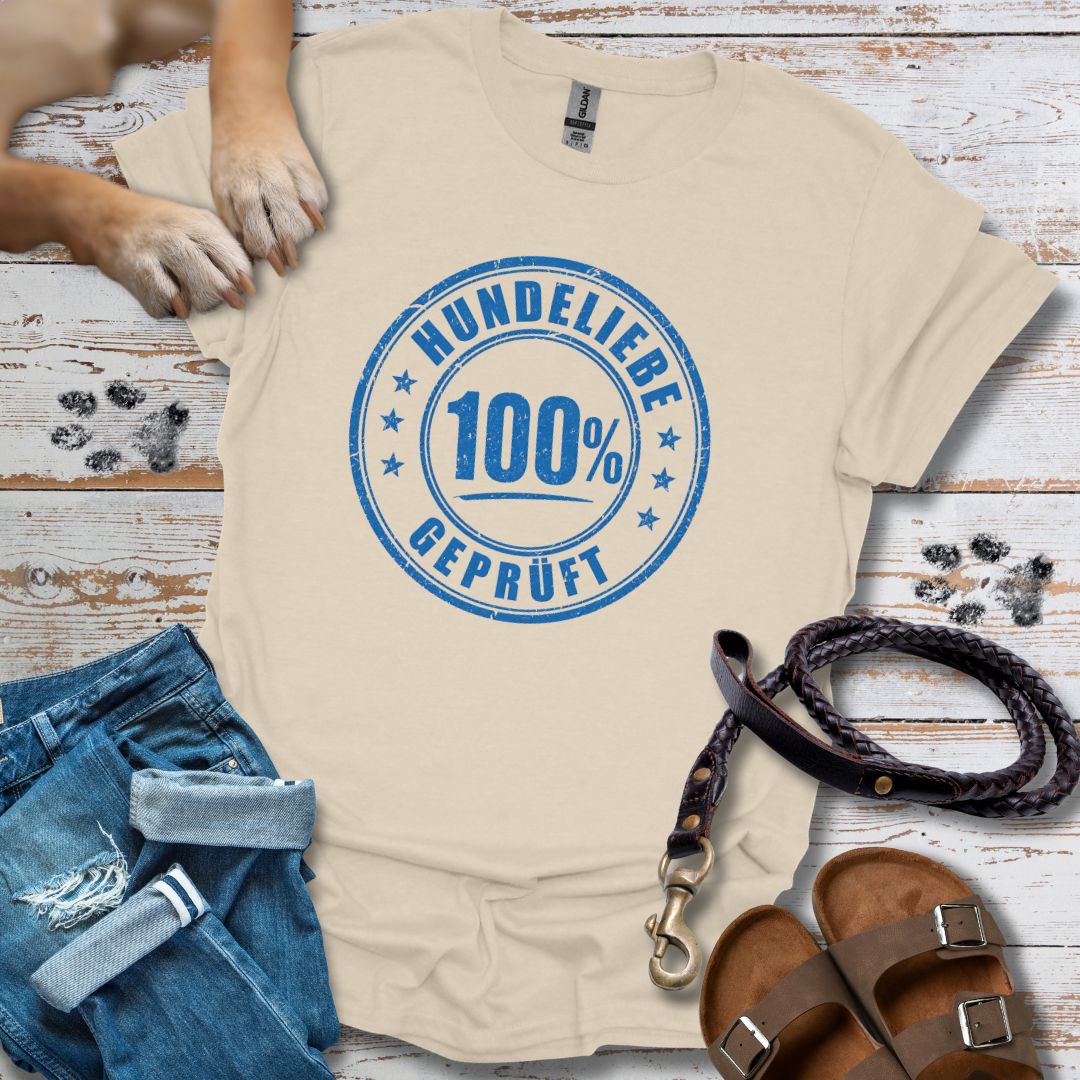 100% Hundeliebe - T-Shirt Unisex Classic Fit - Bequemer Klassiker