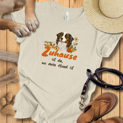 Zuhause ist da, wo mein Hund ist - Australian Shepherd - T-Shirt Unisex Modern Fit - Weich & Leicht