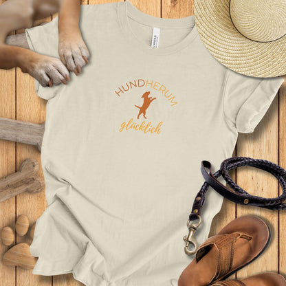 Hundherum glücklich - T-Shirt Unisex Modern Fit - Weich & Leicht