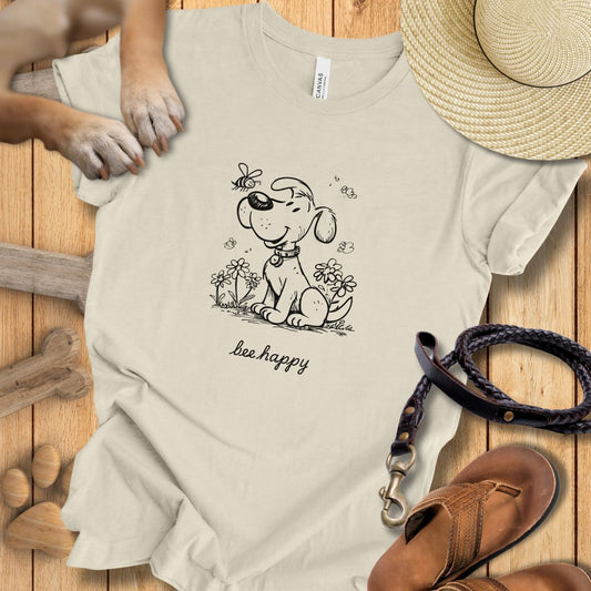 Bee happy - T-Shirt Damen Modern Fit - Weich & Leicht