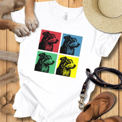 Pop Art Australian Shepherd - T-Shirt Unisex Modern Fit - Weich & Leicht