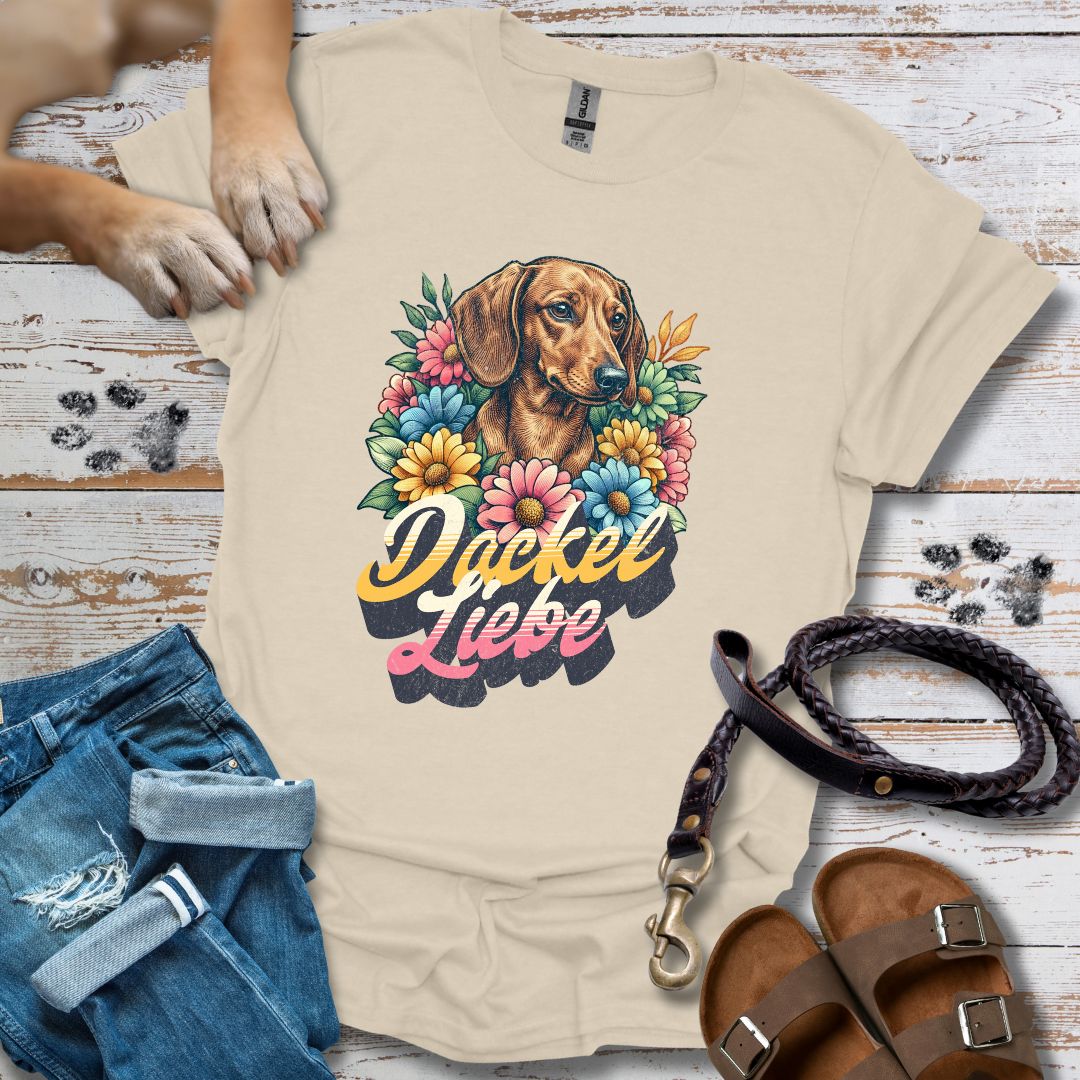 Dackel Liebe Retro - T-Shirt Unisex Classic Fit - Bequemer Klassiker
