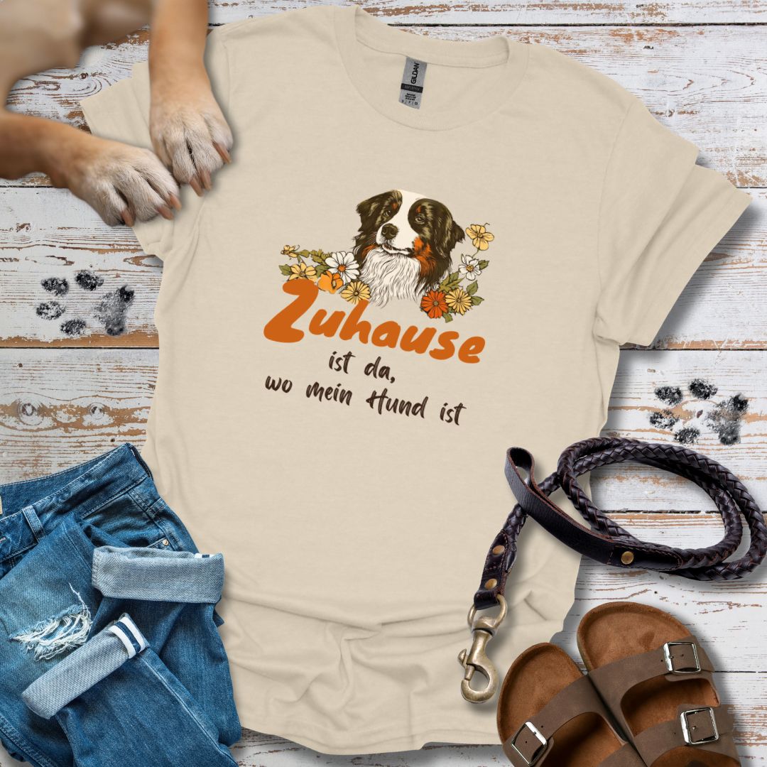 Zuhause ist da, wo mein Hund ist - T-Shirt Unisex Relaxed Fit