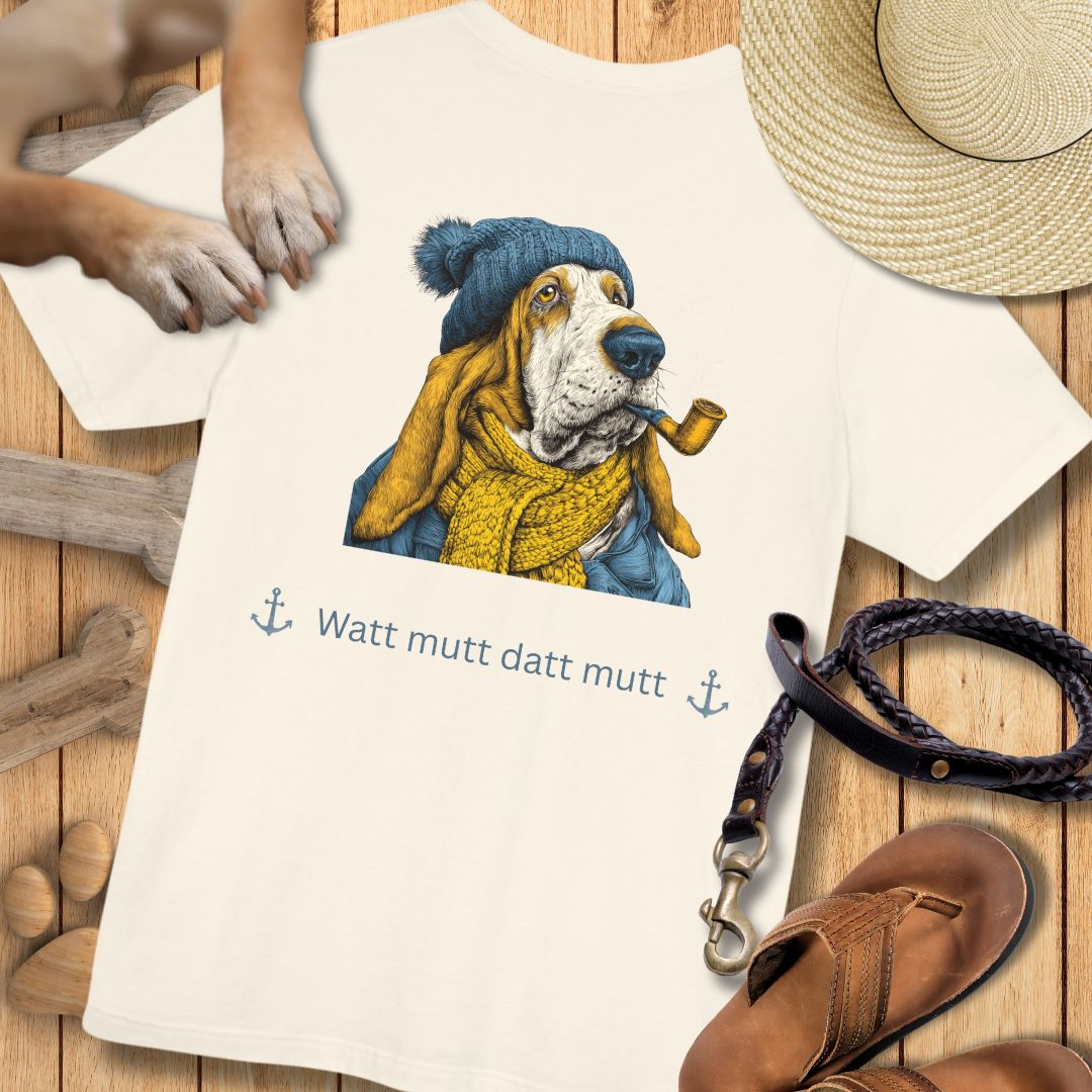 Watt mutt datt mutt - Vorne & Hinten - T-Shirt Unisex Modern Fit Premium Qualität
