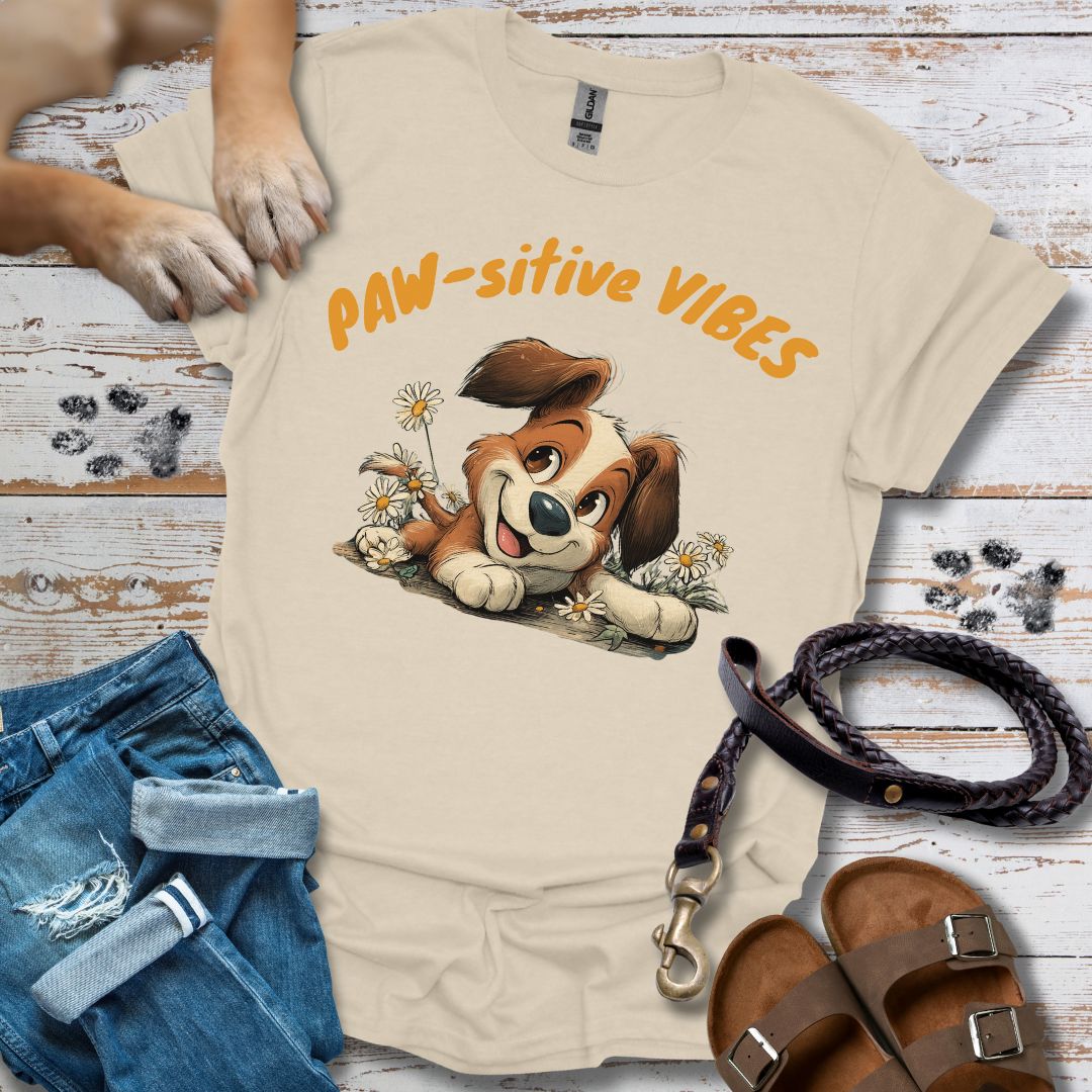 Paw-sitive Vibes 2 - T-Shirt Unisex Relaxed Fit