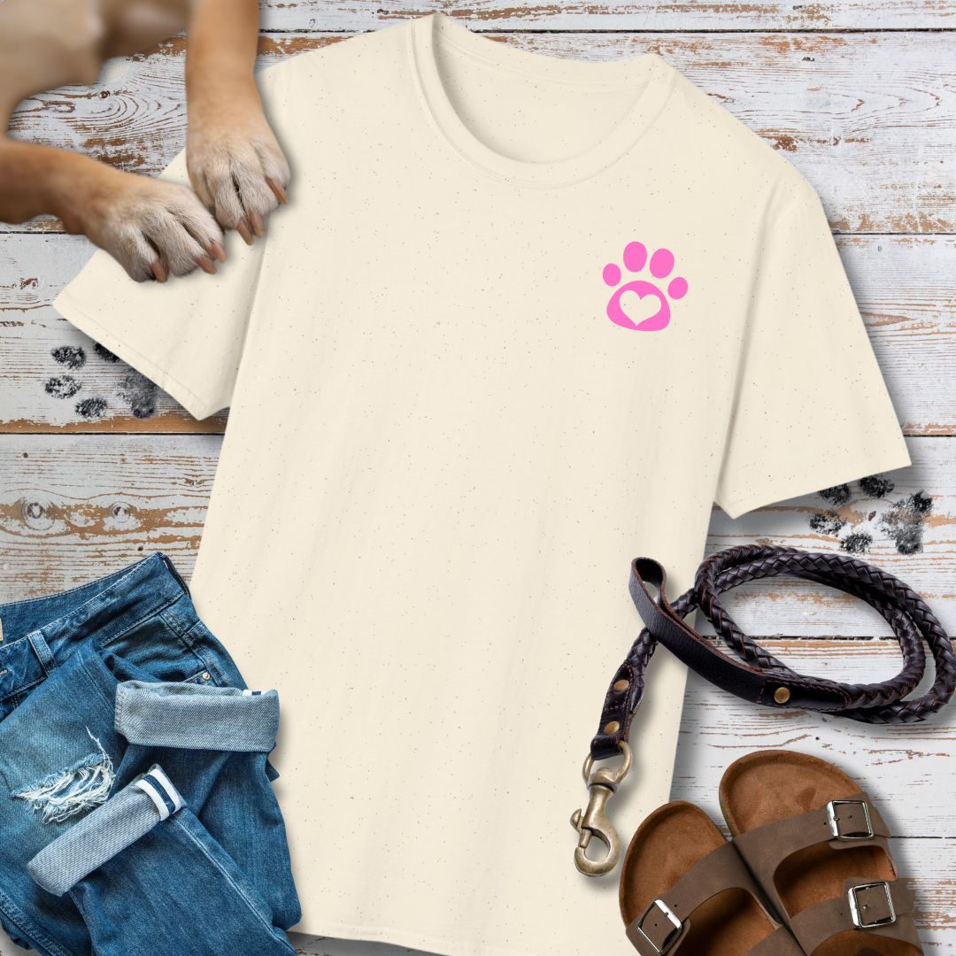 Love in Pink - Vorne & Hinten - T-Shirt Unisex Classic Fit - Bequemer Klassiker
