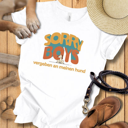 Sorry Boys - Vergeben an meinen Hund - T-Shirt Damen Modern Fit - Weich & Leicht