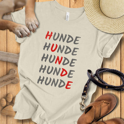 HUNDE Reihenweise - T-Shirt Unisex Modern Fit - Weich & Leicht