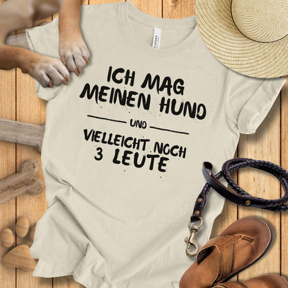 Ich mag meinen Hund - T-Shirt Unisex Modern Fit - Weich & Leicht