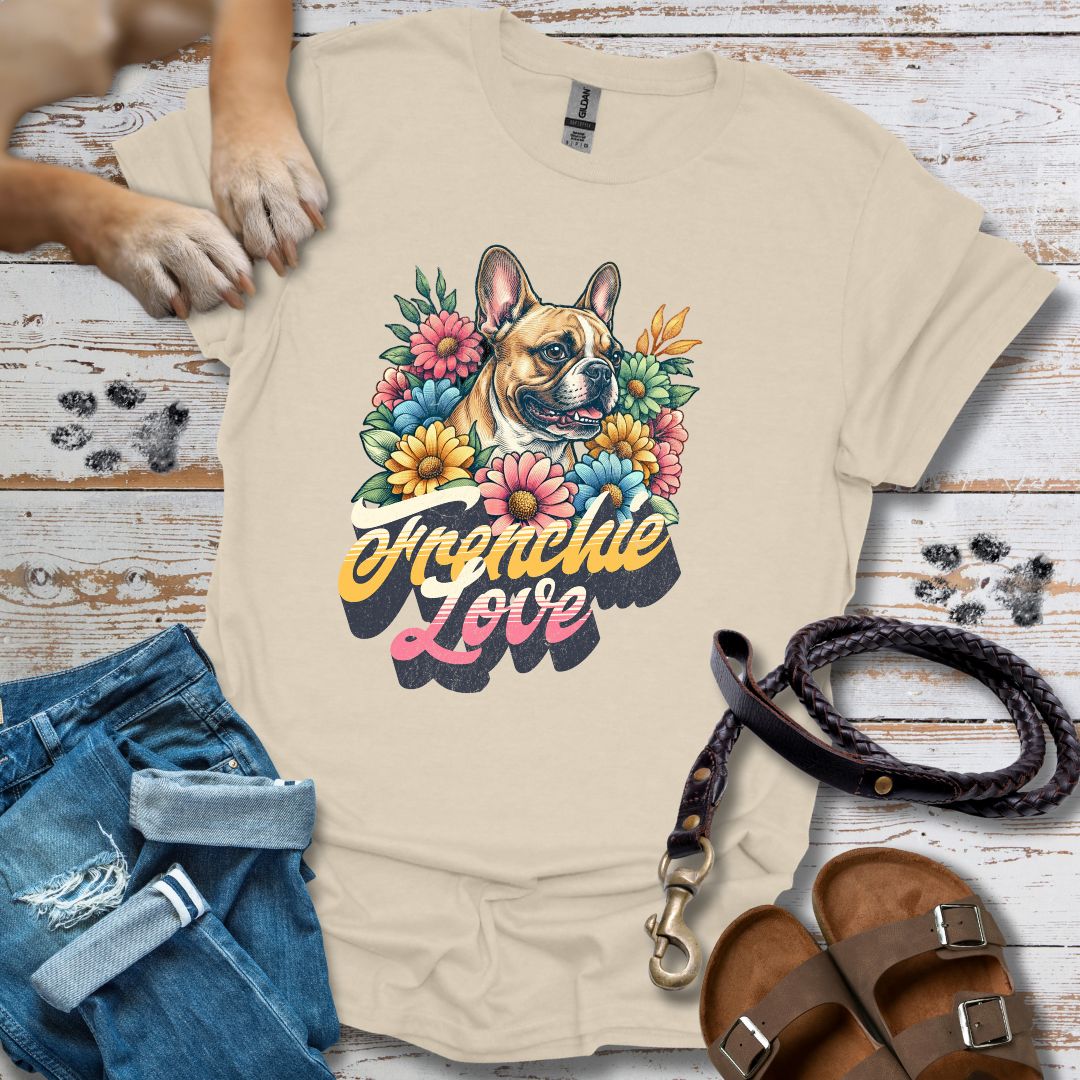 Frenchie Love - Französische Bulldogge - T-Shirt Unisex Classic Fit - Bequemer Klassiker