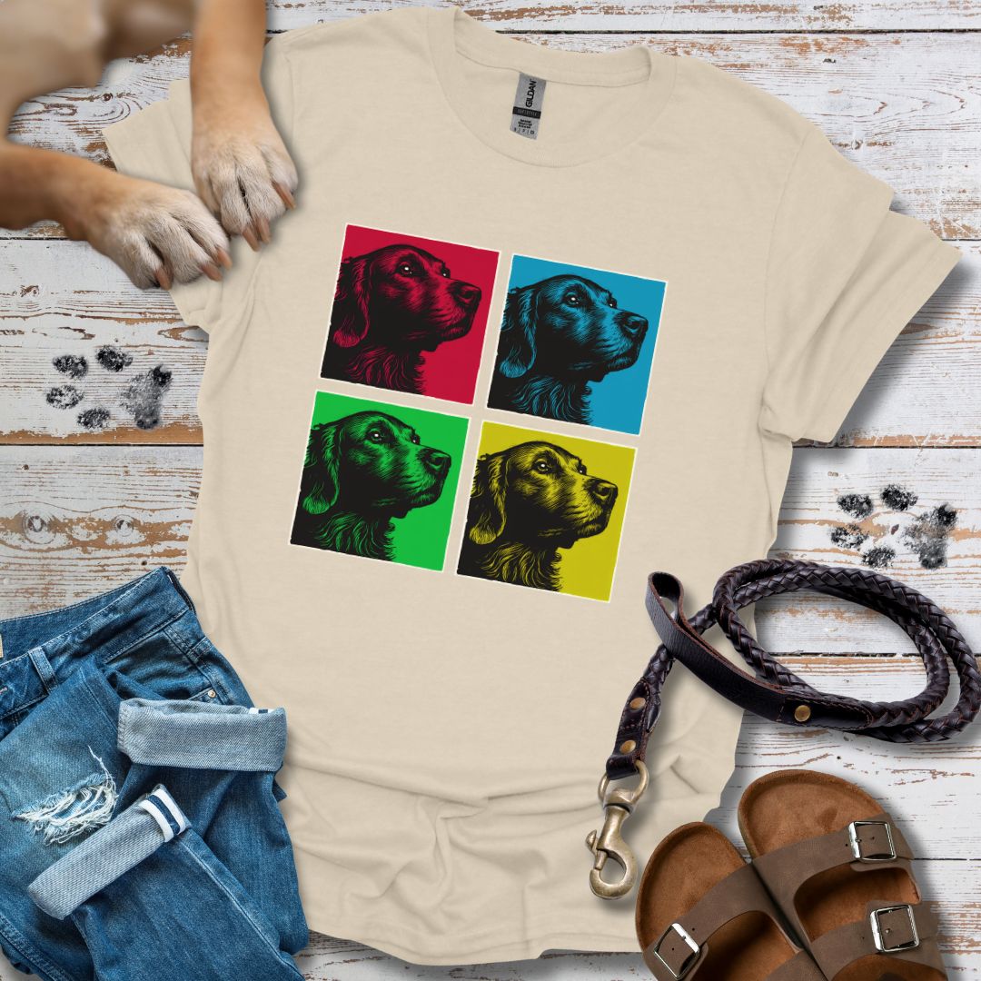 Pop Art Golden Retriever - T-Shirt Unisex Classic Fit - Bequemer Klassiker
