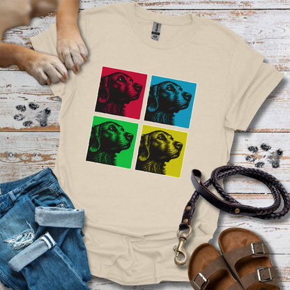 Pop Art Golden Retriever - T-Shirt Unisex Classic Fit - Bequemer Klassiker