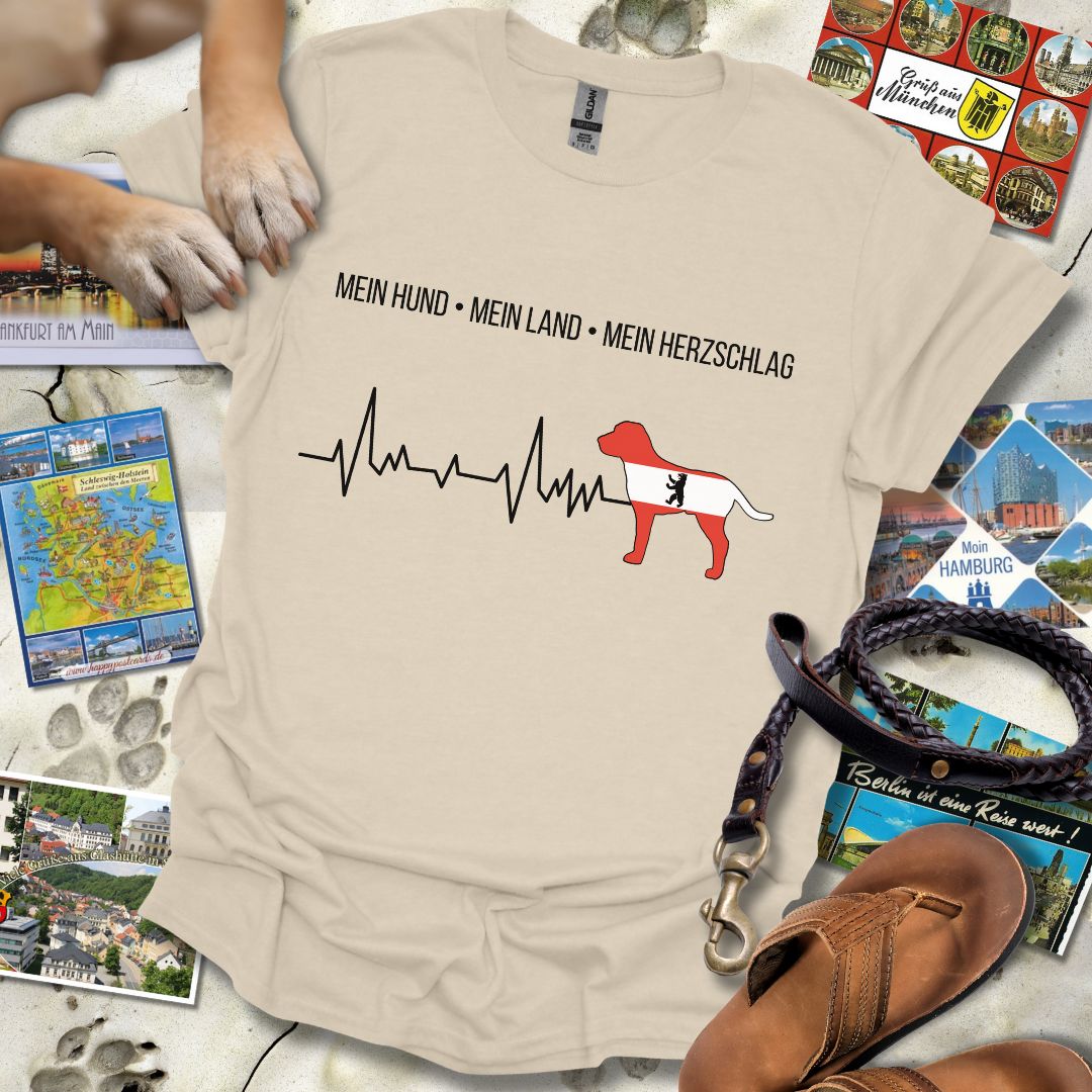 Mein Hund, Mein Land, Mein Herzschlag - Berlin - T-Shirt Unisex Relaxed Fit