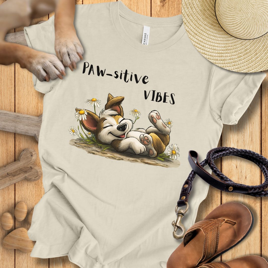 Paw-sitive Vibes - T-Shirt Unisex Slim Fit