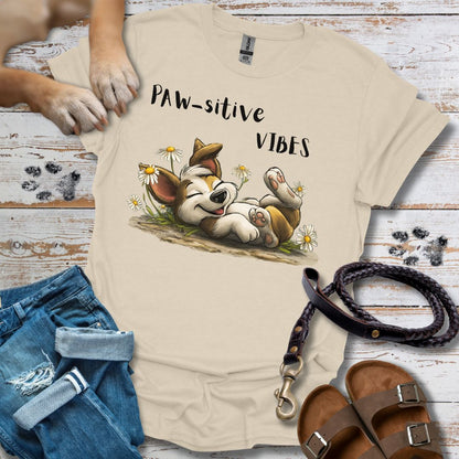 Paw-sitive Vibes - T-Shirt Unisex Classic Fit - Bequemer Klassiker
